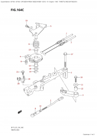 164C - Throttle Rod (Df150Z:e01) (164C -   (Df150Z: e01))