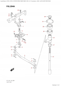 204A - Clutch Shaft (Df150T:e01) (204A -   (Df150T: e01))