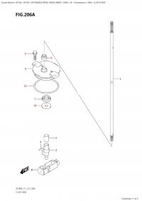 206A - Clutch Rod (206A -  )