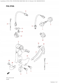 315A - Sensor (Df150T:e01) (315A -  (Df150T: e01))