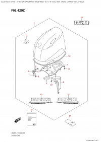 420C - Engine Cover (Df150At,Df150Az) (420C -   () (Df150At, Df150Az))