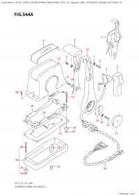 544A - Opt:remote  Control Assy  Single  (1) (544A -    ,  (1))