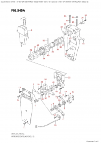 545A - Opt:remote  Control Assy  Single  (2) (545A -    ,  (2))