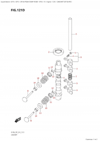 121D - Camshaft (Df15A:p01) (121D -   (Df15A: p01))