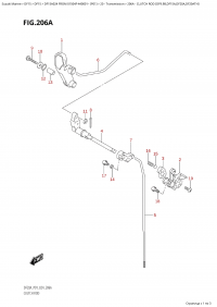 206A - Clutch  Rod  (Df9.9B,Df15A,Df20A,Df20Ath) (206A -   (Df9.9B, Df15A, Df20A, Df20Ath))