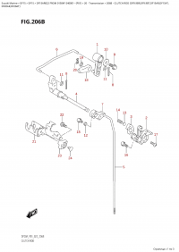 206B  -  Clutch  Rod  (Df9.9Br,Df9.9Bt,Df15Ar,Df15At, (206B -   (Df9.9Br, Df9.9Bt, Df15Ar, Df15At,)