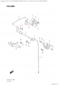 206E - Clutch Rod (Df15Ar:p01) (206E -   (Df15Ar: p01))