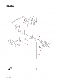 206E - Clutch Rod (Df15Ar:p01) (206E -   (Df15Ar: p01))