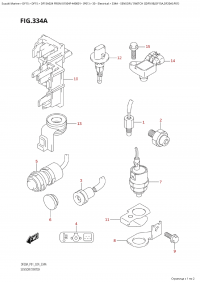 334A - Sensor / Switch ((Df9.9B,Df15A,Df20A):P01) (334A -    ( (Df9.9B, Df15A, Df20A) : P01))