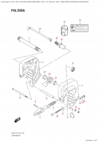 335A - Clamp Bracket  ((Df9.9B,Df15A,Df20A):P01) (335A -   ( (Df9.9B, Df15A, Df20A) : P01))