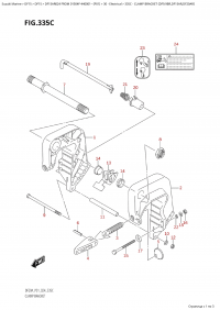 335C - Clamp Bracket (Df9.9Br,Df15Ar,Df20Ar) (335C -   (Df9.9Br, Df15Ar, Df20Ar))