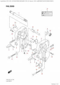 335D - Clamp Bracket (Df15At,Df20At,Df20Ath) (335D -   (Df15At, Df20At, Df20Ath))