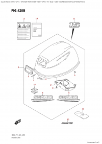 420B - Engine Cover (Df15A,Df15Ar,Df15At) (420B -   () (Df15A, Df15Ar, Df15At))