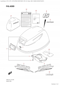 420D - Engine Cover (Df15A:p01) (420D -   () (Df15A: p01))