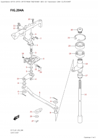 204A - Clutch Shaft (204A -  )