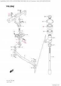 204J - Clutch Shaft (Df175T:e01) (204J -   (Df175T: e01))