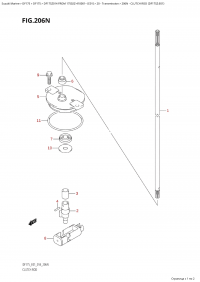 206N - Clutch Rod (Df175Z:e01) (206N -   (Df175Z: e01))