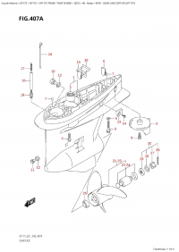 407A - Gear Case (Df150T,Df175T) (407A -    (Df150T, Df175T))