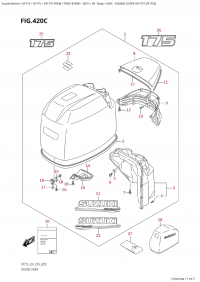 420C - Engine Cover (Df175T,Df175Z) (420C -   () (Df175T, Df175Z))