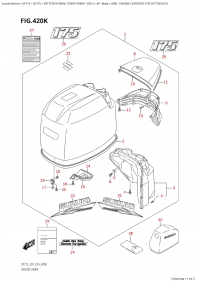 420K - Engine Cover ((Df175T,Df175Z):E01) (420K -   () ( (Df175T, Df175Z) : E01))