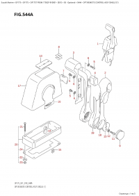 544A - Opt:remote Control Assy  Single  (1) (544A -    ,  (1))