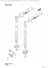 121A - Camshaft (Df200At,Df200Az) (121A -   (Df200At, Df200Az))