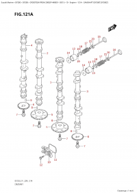 121A - Camshaft (Df200T,Df200Z) (121A -   (Df200T, Df200Z))