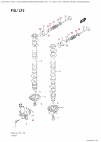 121B - Camshaft  ((Df200At,Df200Az):(022,023)) (121B -   ( (Df200At, Df200Az) : (022, 023) ))