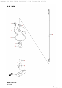 206A - Clutch Rod (206A -  )