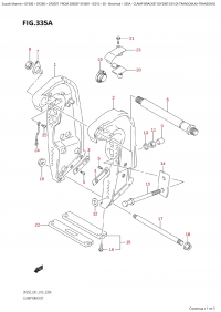 335A  -  Clamp  Bracket  (Df200T:e01:(X-Transom,Xx-Transom)) (335A -   (Df200T: e01: (X-Transom, Xx-Transom) ))