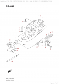 405A - Drive Shaft Housing (Df200T:l-Transom) (405A -    (Df200T: l-Transom))