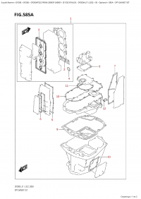 585A  -  Opt:gasket  Set (585A - :  )