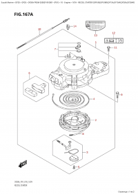 167A - Recoil Starter  (Df9.9B,Df9.9Br,Df15A,Df15Ar,Df20A,Df20Ar) (167A -   (Df9.9B, Df9.9Br, Df15A, Df15Ar, Df20A, Df20Ar))