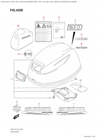 420E - Engine Cover (Df20A:p01,Df20Ar) (420E -   () (Df20A: p01, Df20Ar))