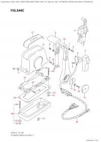 544C - Opt:remote Control Assy Single (1) (Df20A:p01) (544C -    ,  (1) (Df20A: p01))