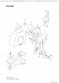 544C - Opt:remote Control Assy Single (1) (Df20Ar,Df20At) (544C -    ,  (1) (Df20Ar, Df20At))