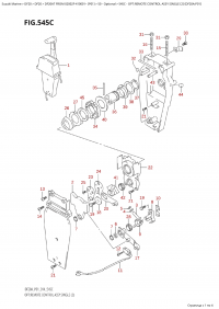 545C - Opt:remote Control Assy Single (2)  (Df20A:p01) (545C -    ,  (2) (Df20A: p01))