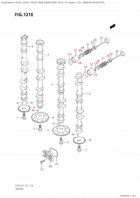 121E - Camshaft (Df225T:e01) (121E -   (Df225T: e01))