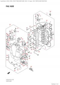 163E - Throttle Body (Df225T:e01) (163E -   (Df225T: e01))