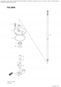 206A  -  Clutch Rod (Df200T, (206A -   (Df200T,)