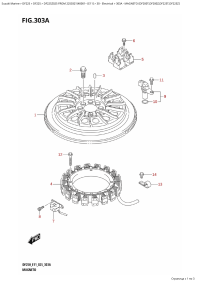 303A  - Magneto (Df200T,Df200Z,Df225T,Df225Z) (303A -  (Df200T, Df200Z, Df225T, Df225Z))