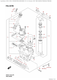 337B - Trim Cylinder (X-Transom,Xx-Transom) (337B -   (X-Transom, Xx-Transom))