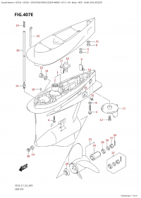 407E - Gear Case (Df225T) (407E -    (Df225T))