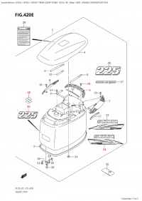 420E - Engine Cover (Df225T:e01) (420E -   () (Df225T: e01))