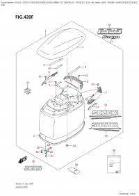 420F - Engine Cover ((Df225T,Df225Z):022) (420F -   () ( (Df225T, Df225Z) : 022))