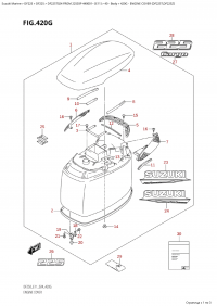 420G - Engine Cover (Df225T,Df225Z) (420G -   () (Df225T, Df225Z))