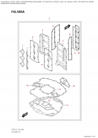 585A  -  Opt:gasket Set (Df200T, (585A - :   (Df200T,)