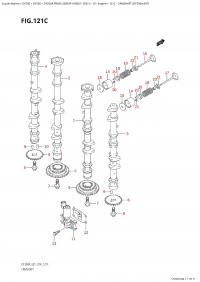 121C - Camshaft (Df250A:e01) (121C -   (Df250A: e01))