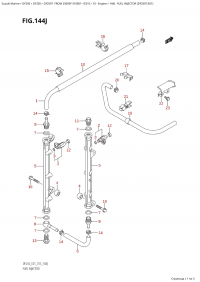 144J - Fuel Injector (Df250T:e01) (144J -   (Df250T: e01))