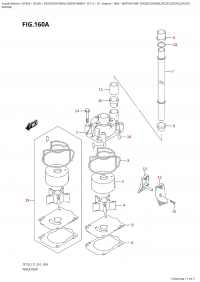 160A  -  Water  Pump  (Df200T,Df200Z,Df225T,Df225Z,Df250T, (160A -   (Df200T, Df200Z, Df225T, Df225Z, Df250T,)